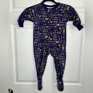 NFL Baltimore Ravens Boys One Piece Pajamas - Size 2T